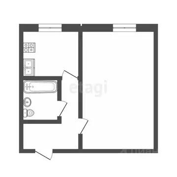 1-к кв. Марий Эл, Йошкар-Ола Пролетарская ул., 28 (30.3 м)