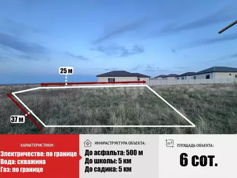 Участок в Крым, Симферопольский район, Добровское с/пос, с. ...