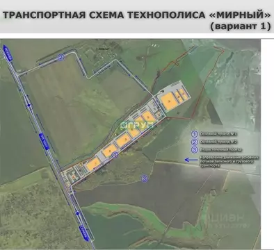 Участок в Пензенская область, Мокшанский район М-5 Урал, 606-й км ...