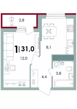 1-к кв. Тверская область, Калининский муниципальный округ, д. Батино  ...