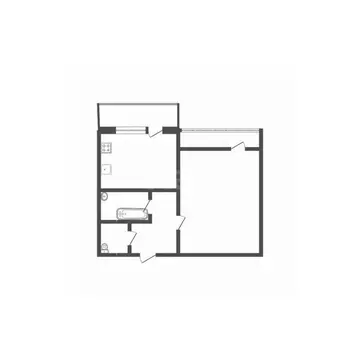 1-к кв. Белгородская область, Белгород Парковая ул., 11к3 (38.3 м)