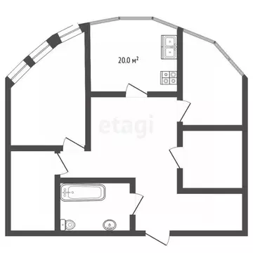 3-к кв. Ставропольский край, Пятигорск ул. Бунимовича (107.0 м)