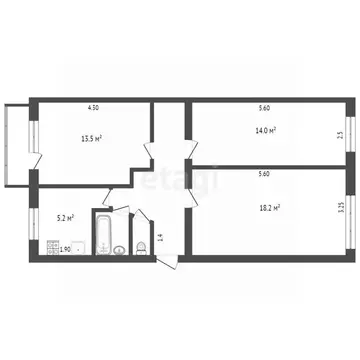 3-к кв. Башкортостан, Стерлитамак ул. Худайбердина, 97 (61.4 м)