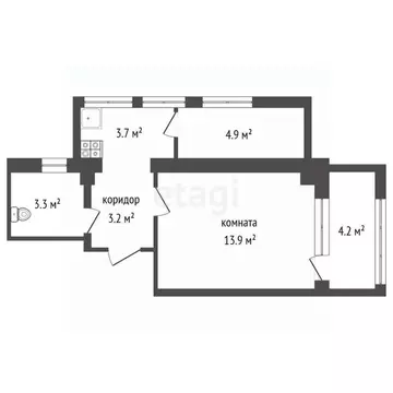 1-к кв. Крым, Ялта ш. Южнобережное, 32 (31.1 м)