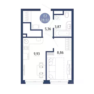 1-к кв. Рязанская область, Рязанский муниципальный округ, с. Дядьково ...
