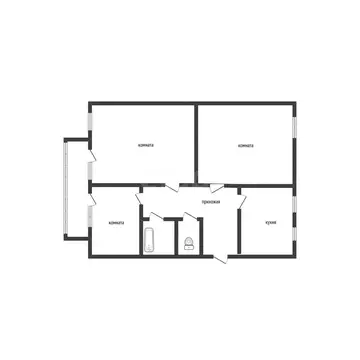 3-комнатная квартира: Бийск, улица Михаила Митрофанова, 2/4 (72.7 м)