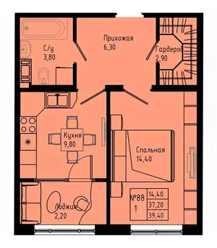 1-к кв. Ленинградская область, Коммунар г. Гатчинский муниципальный ...