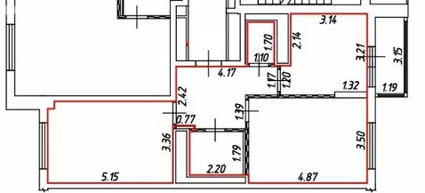 2-комнатная квартира: Москва, Кусковская улица, 12/1 (61.5 м)