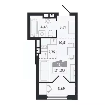 Студия Томская область, Томск Черемошники мкр, ул. Бердская, 14/3 ...