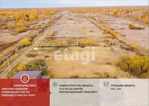 Участок в Тюменская область, Тюмень Садовое товарищество Липовый ...