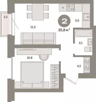 1-к кв. Москва Тагильская ул., 6/5 (35.8 м)