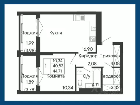 1-к кв. Ростовская область, Ростов-на-Дону Ривьера жилой квартал,  ...