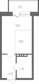 1-к кв. Пермский край, Пермь ул. Танцорова, 42 (24.29 м)