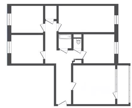 4-к кв. Кемеровская область, Прокопьевск ул. Крупской, 20 (76.3 м)
