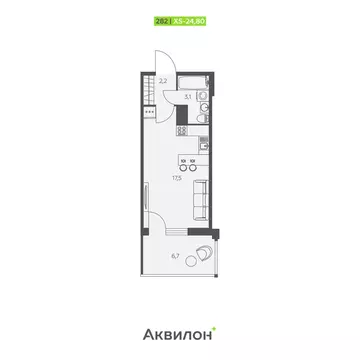 Квартира-студия: Заневское городское поселение, Кудрово, Солнечная ...