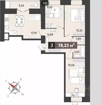 3-к кв. Пензенская область, Пенза Бугровка мкр, 8 Марта жилой комплекс ...