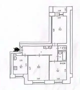 3-к кв. Волгоградская область, Волгоград Триумфальная ул., 28 (63.0 м)