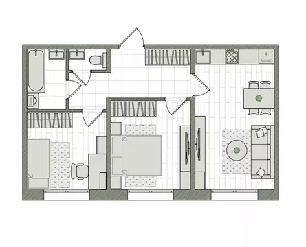 3-к кв. Кировская область, Киров бул. Прибрежный, 6 (51.2 м)