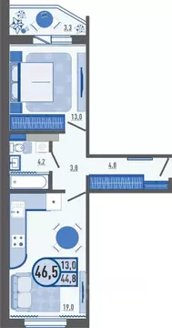 1-к кв. Орловская область, Орловский район, д. Образцово ул. Николая ...
