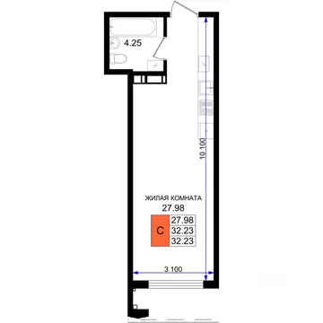 Студия Краснодарский край, Новороссийск ул. Григория Белькинда (32.23 ...