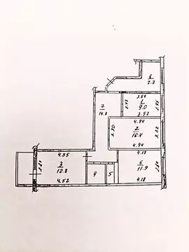 3-к кв. Тульская область, Тула просп. Ленина, 112А (76.8 м)
