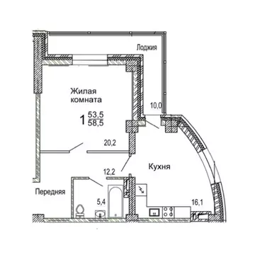 1-к кв. Приморский край, Владивостокский городской округ, пос. ...