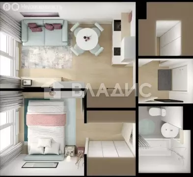 1-комнатная квартира: Котельники, Новая улица, 3 (33.8 м)