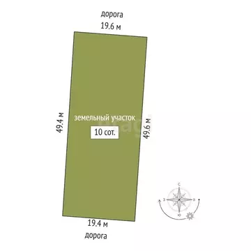 Участок в Мысовое, Песчаная улица (10 м)