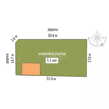 Участок в Рыбинск, СНТ Володарец (5.7 м)
