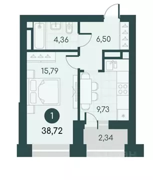 1-к кв. Курганская область, Курган Малиновые высоты жилой комплекс ...