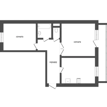 2-комнатная квартира: Улан-Удэ, проспект Строителей, 62А (48.7 м)