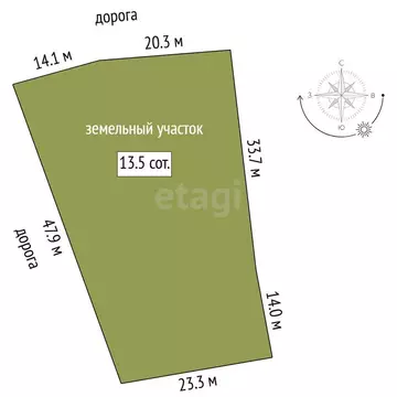 Участок в село Велижаны, Советская улица (13 м)