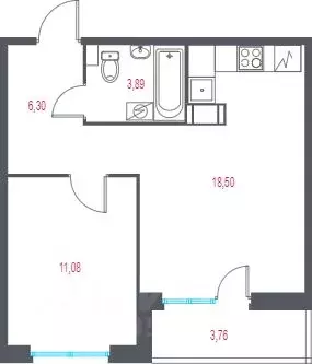 1-к кв. Санкт-Петербург, Санкт-Петербург, Пушкин Город-спутник Южный ...