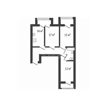 3-к кв. Брянская область, Брянск ул. Фокина, 195 (80.0 м)