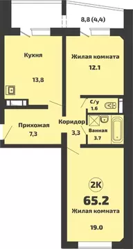 2-к кв. Новосибирская область, Новосибирский район, Станционный ...