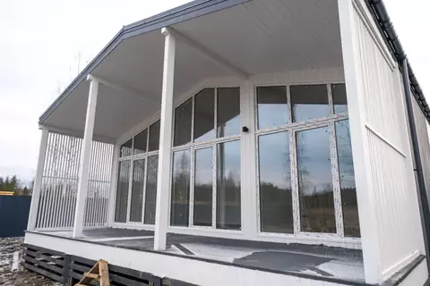 Коттедж в Ленинградская область, Ломоносовский район, Русско-Высоцкое ...