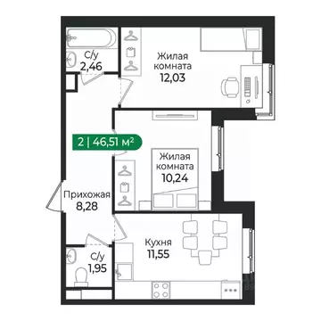 2-к кв. Ленинградская область, Сертолово Всеволожский район, Сертолово ...