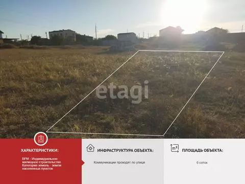 Участок в Крым, Евпатория ул. Отуз, 13 (6.0 сот.)