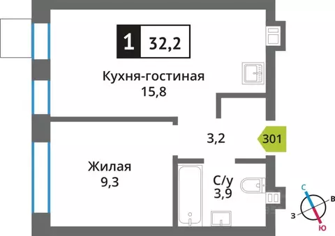 1-к кв. Московская область, Красногорск Опалиха мкр, Никольский ...