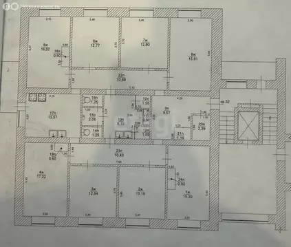 1к в -комнатной квартире (12.94 м)