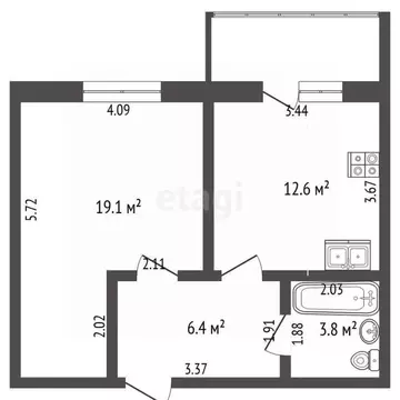 1-к кв. Марий Эл, Йошкар-Ола ул. Льва Толстого, 45 (43.0 м)