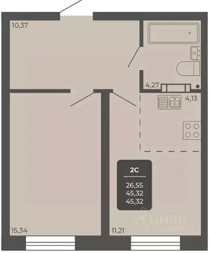 Офис в Новосибирская область, Новосибирск Автогенная ул., 75 (45 м)