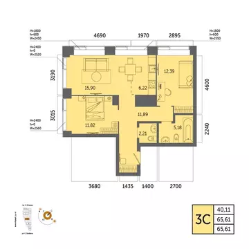3-к кв. Башкортостан, Уфа Зеленая Роща жилрайон, Урбаника жилой ...
