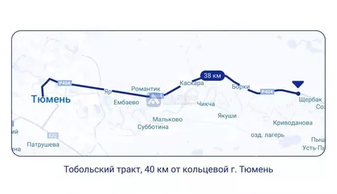 Участок в Тюменская область, Тюменский район, с. Щербак  (6.23 сот.)