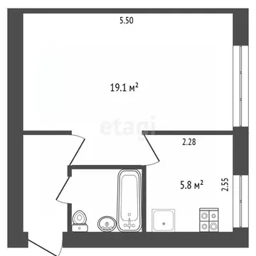 1-к кв. Белгородская область, Белгород просп. Богдана Хмельницкого, 84 ...