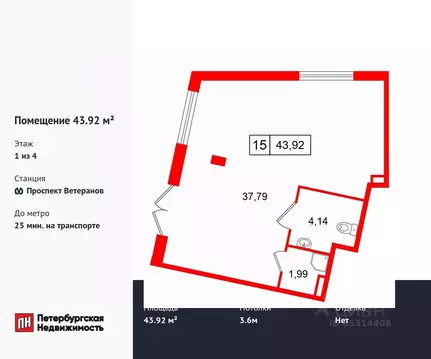 Помещение свободного назначения в Санкт-Петербург пос. Стрельна, ...