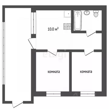 2-к кв. Ставропольский край, Пятигорск Сельская ул. (42.6 м)