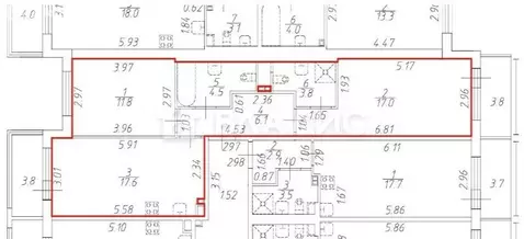 2-комнатная квартира: Санкт-Петербург, улица Ивана Куликова, 12 (60.8 ...