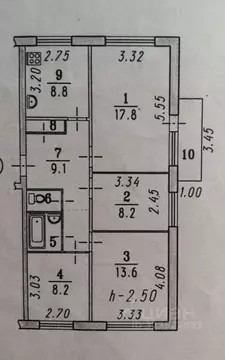 4-к кв. Омская область, Омск Солнечный мкр, ул. Комкова, 6/1 (71.0 м)