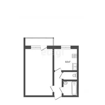 1-к кв. Тюменская область, Тюмень ул. Червишевский Тракт, 94 (33.4 м)